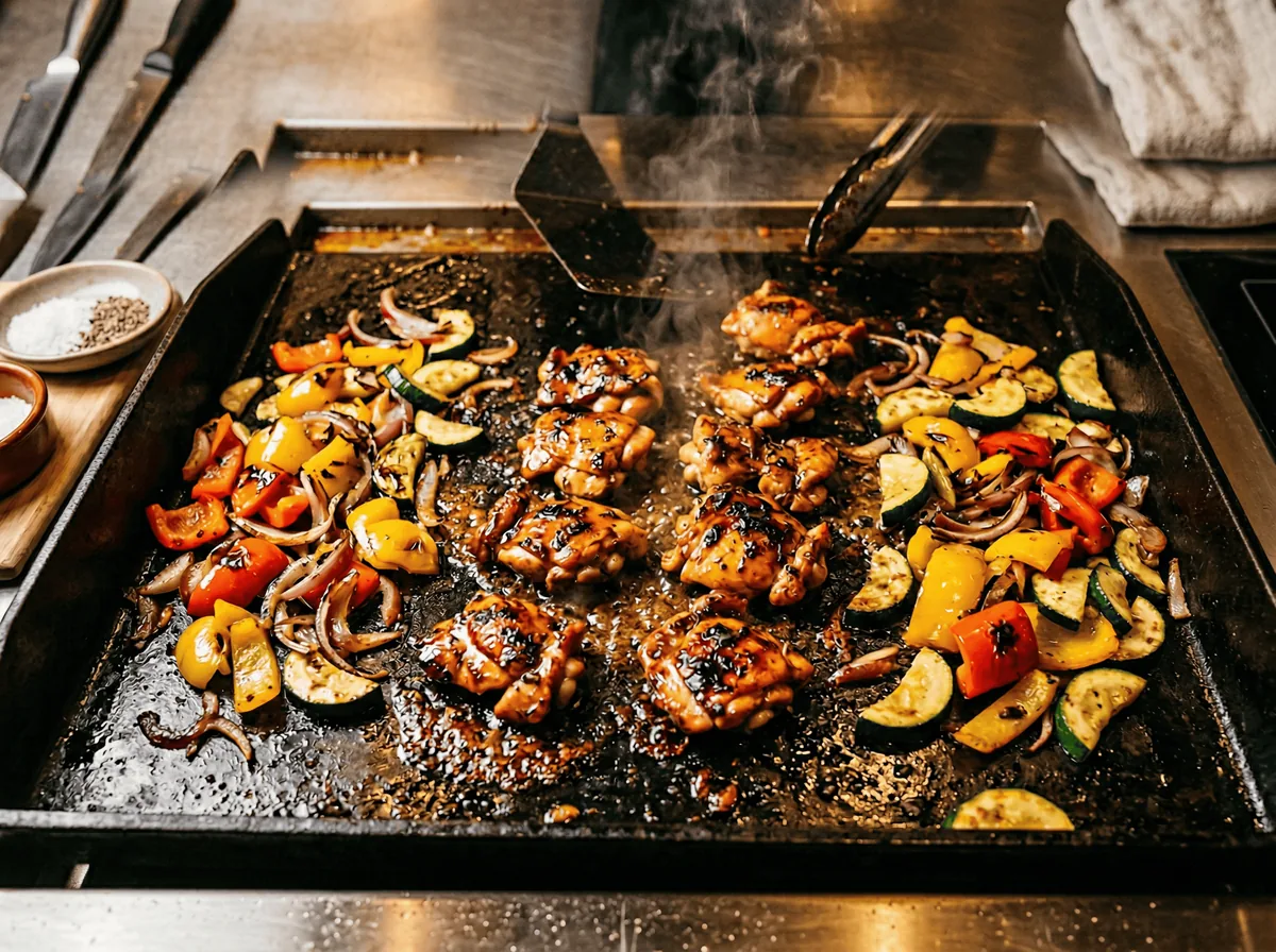 La Plancha de Marcel : poulet mariné et pommes grenailles